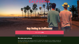 California M4M Dating Homepage Image